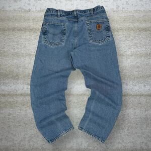 Vintage 90s Carhartt Jeans 36x30 Relaxed Fit Medium Wash Denim